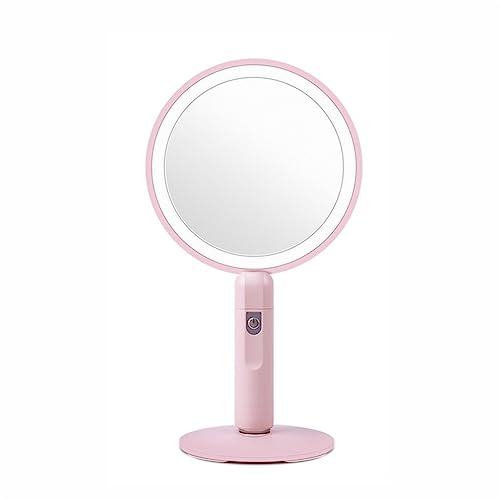 yghlh Led Makeup Magnifying Beauty Portable Dressing Handheld Double-Sided with Light Fill Light