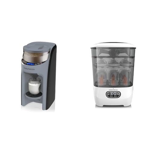 Baby Brezza New and Improved Formula Pro Advanced Formula Dispenser Machine & Bottle Sterilizer and Dryer Advanced – Electric Steam Sterilization Machine Univers