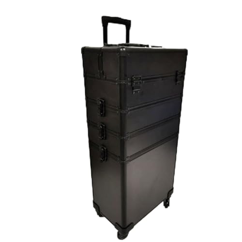 Rolling Makeup Case, Multi-layer Pulley Trolley Case with Pressure Resistance, Super Waterproof and Large Capacity, Makeup Storage Box Suitable for Makeup Artists