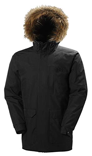 Helly-Hansen Mens Dubliner Parka Jacket 100 Gram Primaloft Insulated Waterproof Rain Coat with Hood