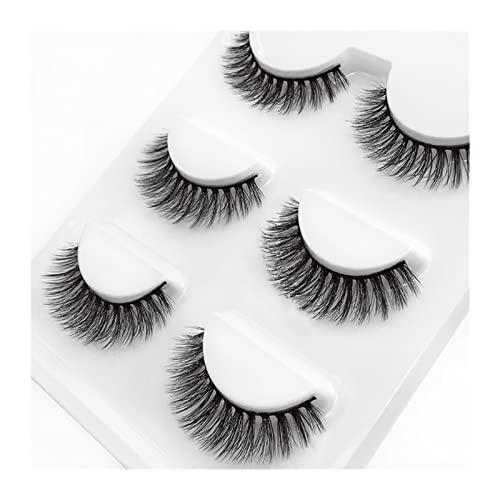ZSYXM Eyelash False 100 Natural Eyelashes Extensions Two Tip Lashes C/D Curl Make Up Eyelash Beauty Tools (Color : Shh)