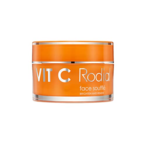 Rodial Vit C Face Soufflé 1.7 fl oz, Unique Formula for Dry/Dehydrated Skin and Shea Butter for Ultra-Hydration, Vitamin C to Boost Skin Radiance, Hyaluronic Acid for Firming and Plumping