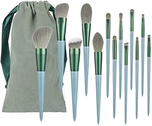 Makeup Brush 13pcs Cosmetics Makeup Brushes Set Large Loose Powder Foundation Highlight Contour Eyeshadow Oblique Eyebrow Soft Hair