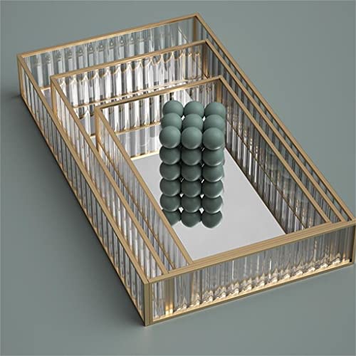 DFHBFG 3 Pieces Face Tray Cosmetic Storage Box Dressing Table Coffee Table Rack Lipstick Skin Care Product Storage Box