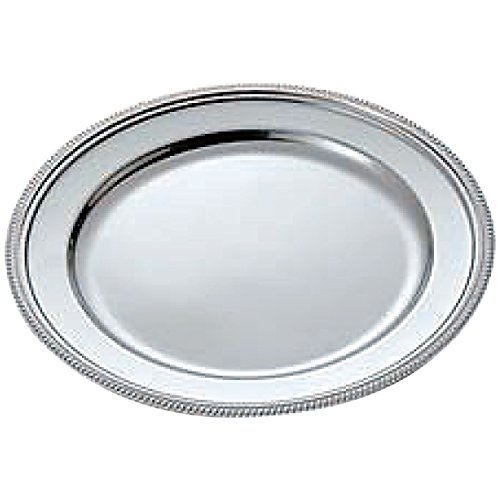 Yamashita Kogei 04-0771-0311 UK 18-8 Kikuchi Round Plate, 30 Inch