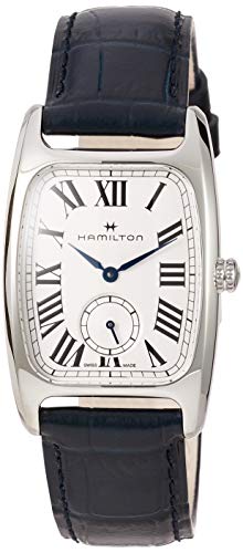 Hamilton Boulton L Silver Dial Blue Leather Ladies Watch H13421611
