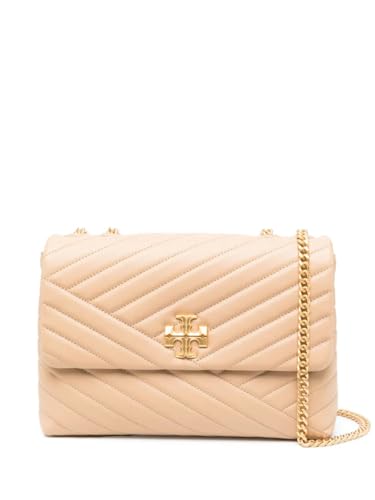 Tory Burch Women's Kira Chevron Convertible Leather Shoulder Bag Desert Dune