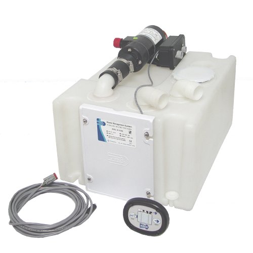 Jabsco 38110-0092 Marine Waste 10 Gallon Holding Tank and Pump Management System, 12 Volt, 16 Amp