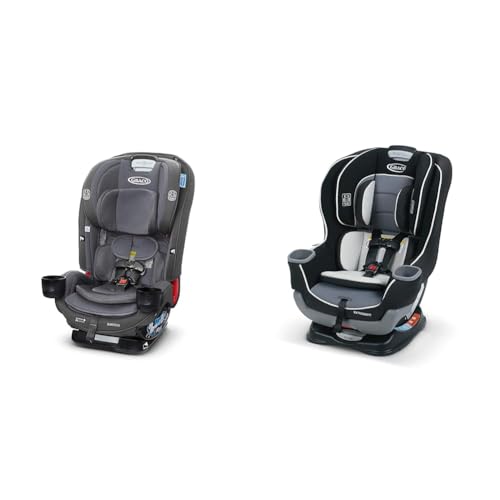 Graco SlimFit3 LX 3-in-1 Car Seat, Fits 3 Car Seats Across, Kunningham & Extend2Fit 2-in-1 Convertible Car Seat, Gotham