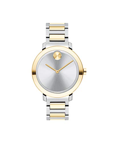 Movado Bold Women's Swiss Qtz Stainless Steel and Bracelet Casual Watch, Color: Two Tone (Model: 3600651)