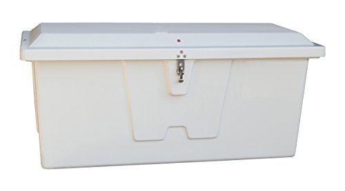 TAYLOR MADE PRODUCTS Stow 'N Go Medium Fiberglass Deep Dock Box, White (27