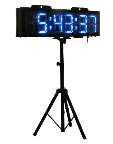 BESTLED Outdoor LED Race Timing Clock Blue Color Digits Countdown/up Timer 6
