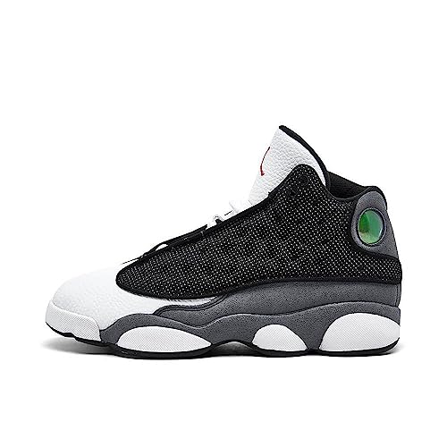 Nike Boy's Air Jordan 13 Retro (Big Kid) Black/University Red/Flint Grey/White 6.5 Big Kid M