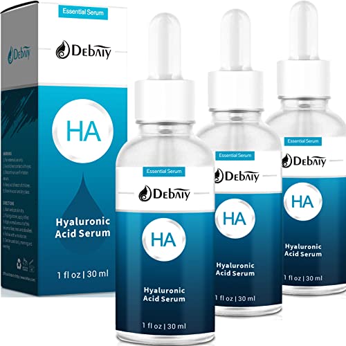 DEBAIY 3 Pack Hyaluronic Acid Serum for Face Moisturizing Anti Aging Serum (1Fl.Oz/30ml)