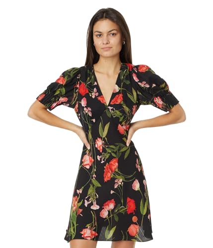 Ted Baker Women's Sienno Mini Puff Sleeve Tea Dress