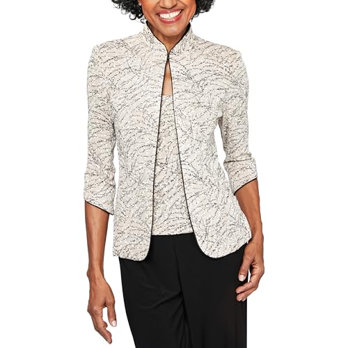 Alex Evenings Women's Top and Jacket Set