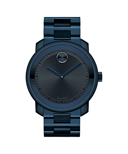 Movado Men's BOLD Metals Watch with a Printed Index Dial, Blue (Model 3600296)