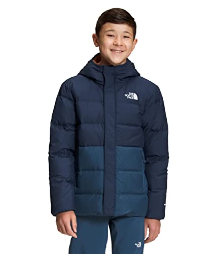 The North Face Boys' North Down Fleece-Lined Parka, Shady Blue, Medium