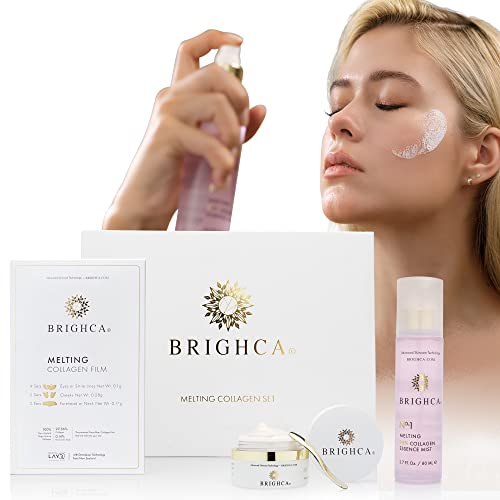 BRIGHCA Melting Collagen Set | Anti-Aging Collagen Routine System | Reduce Fine Lines and Wrinkles, Lift, Firm, Hydrate, Brighten, and Strengthen (SET)