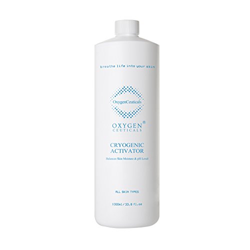 Cryogenic Activator, Facial Mist Toner for Hydrating, Soothing, and Cooling, Naturally Derived Deep Sea Water with Pure Oxygen (1000ml)