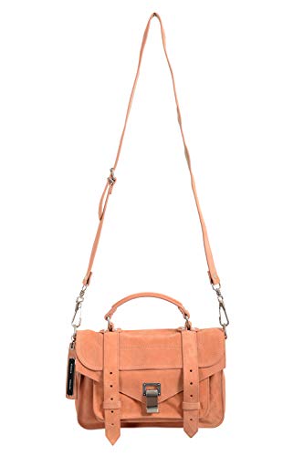 Women's Peach Suede Leather Handbag Shoulder Bag