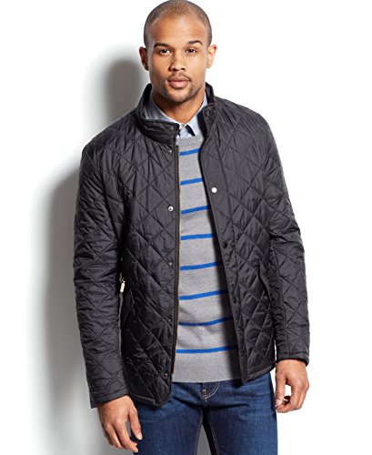 Barbour Men's Flyweight Chelsea Quilt Jacket, Black, XL