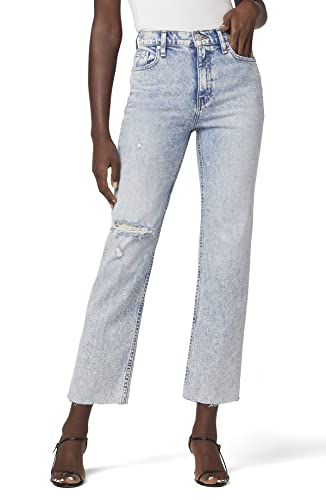 HUDSON Women's Remi High Rise, Cropped, Straight Leg Jean