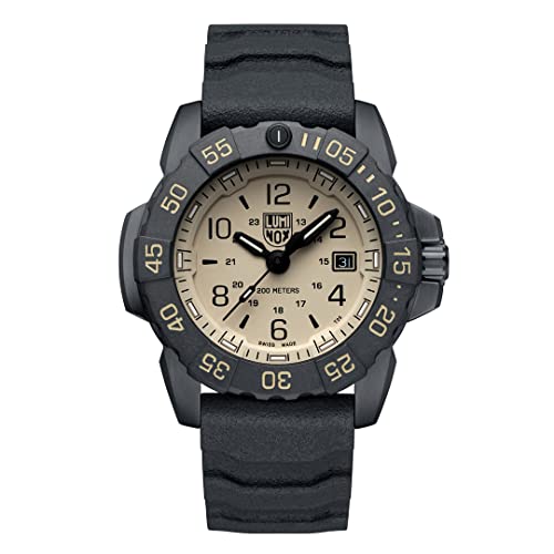 Luminox Men's Navy Seal Sea Series Black/Sand 45mm Analog Military Dive Watch