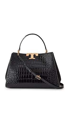 Tory Burch Women's Eleanor Croc Embossed Satchel