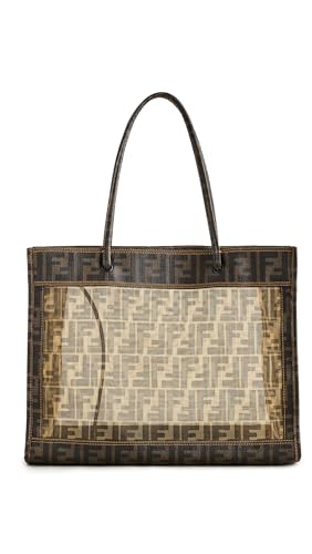 What Goes Around Comes Around Women's Pre-Loved Fendi Brown Mesh Tote