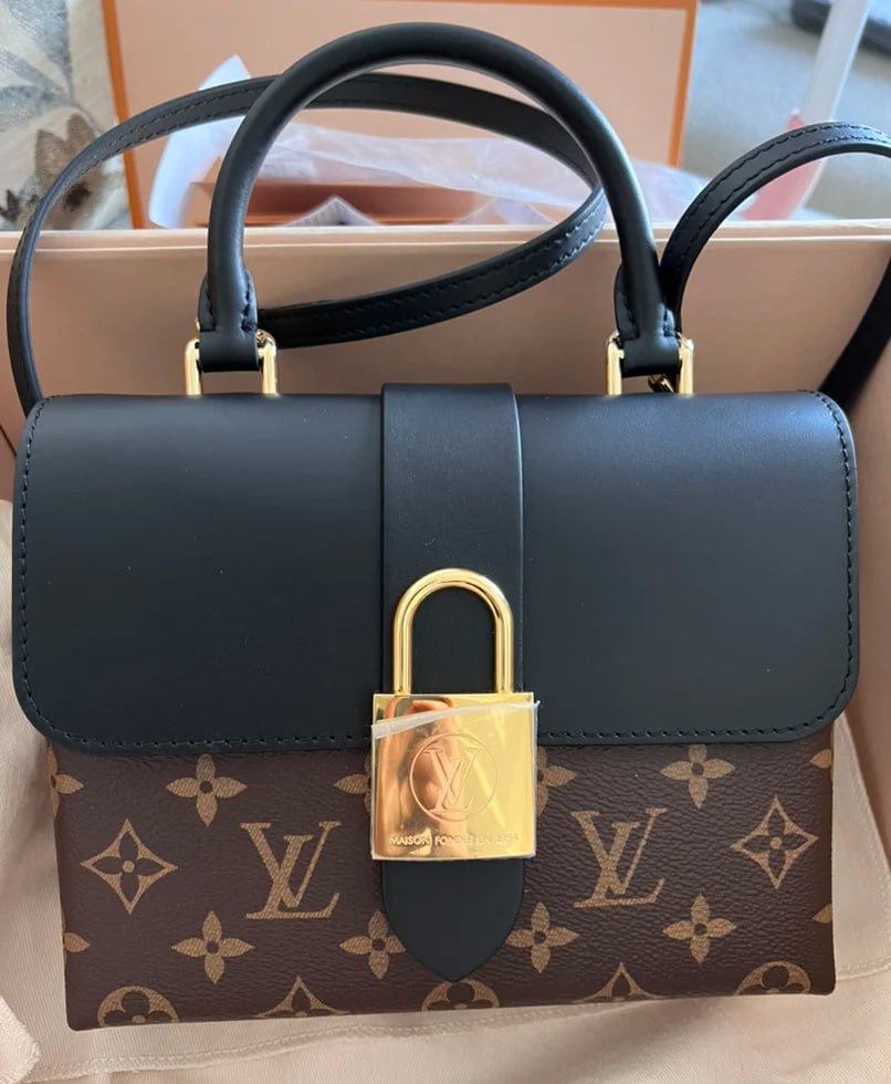 #LV/Louis Vuitton 99 new and old floral canvas LOCKY BB ladies dual-use lock bag