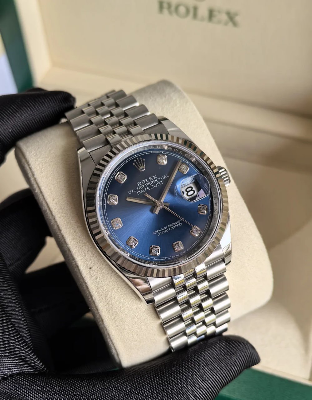 #ROLEX Rolex Datejust Men's Watch Fashion Business Calendar Steel Strap Automatic Mechanical Watch M126334