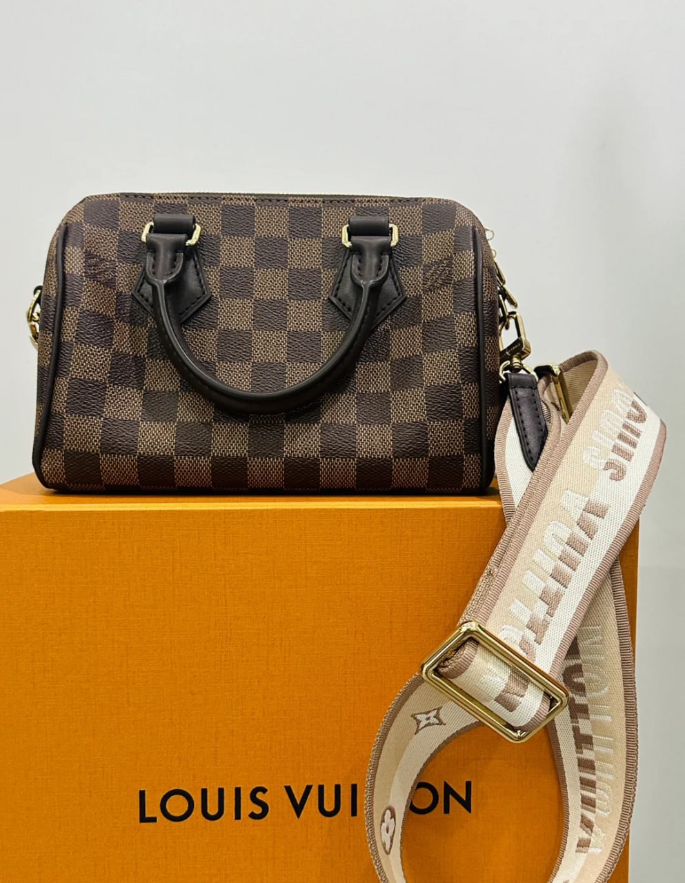 #LV speedy25 brown checkerboard handheld model (15 years) 36248642